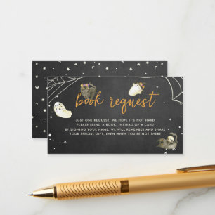 Niedliche Halloween Little Boo Baby Showbuchanfrag Begleitkarte