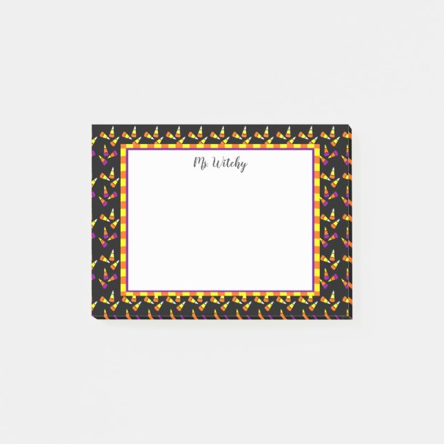 Niedliche Halloween-Mais-Aufkleber Post-it Klebezettel (Vorderseite)