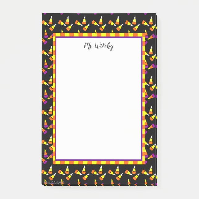 Niedliche Halloween-Mais-Aufkleber Post-it Klebezettel (Vorderseite)