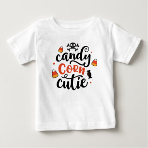 Niedliche Halloween-Mais-Süsse Kinder Name Baby T T-shirt