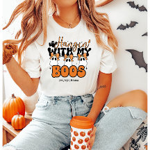Niedliche Halloween-Mama "Hangin" mit meinen Boos