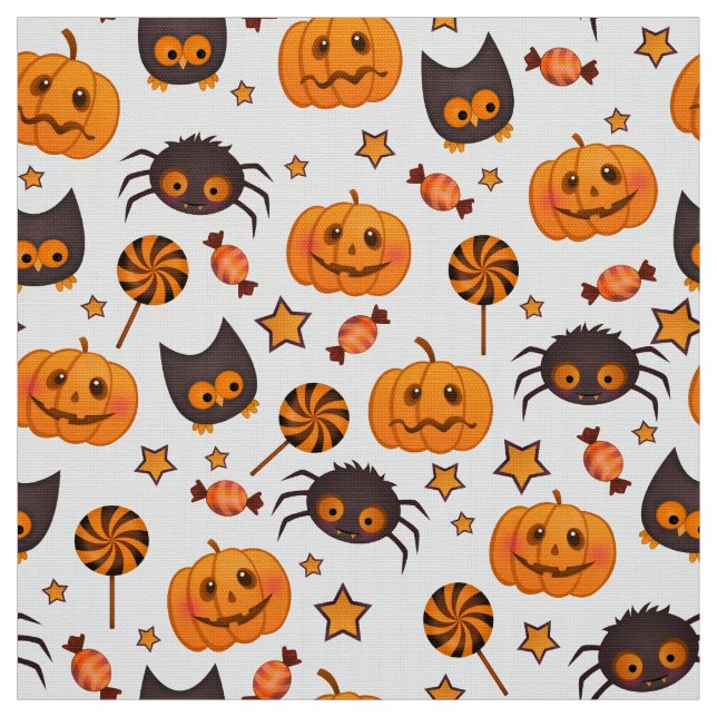 Niedliche Halloween-Muster-Illustration Stoff (Muster)