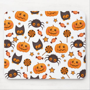 Niedliche Halloween-Musterdarstellung Mousepad