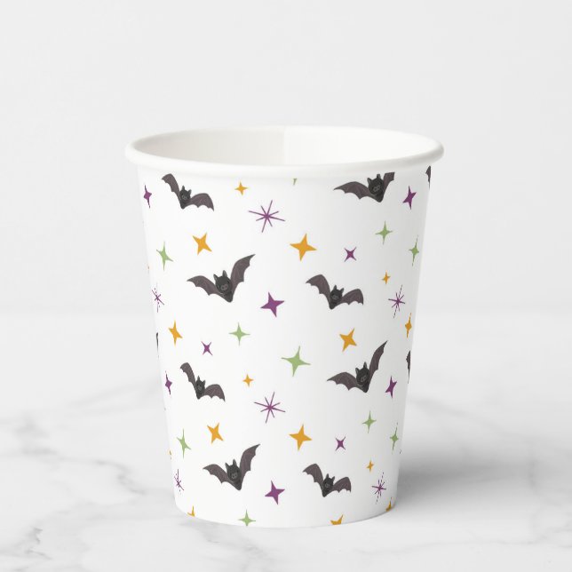 Niedliche Halloween Paper Cups Größe: 8oz Paper Cu Pappbecher (Links)