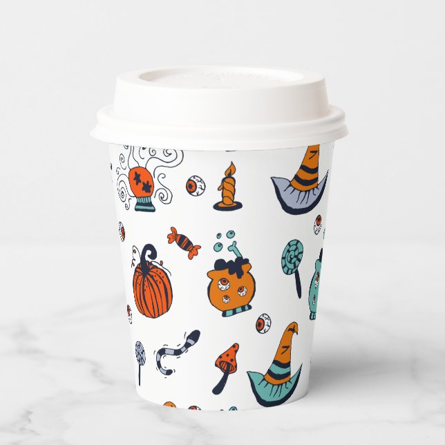 Niedliche Halloween-Papier-Cups Pappbecher (Links)