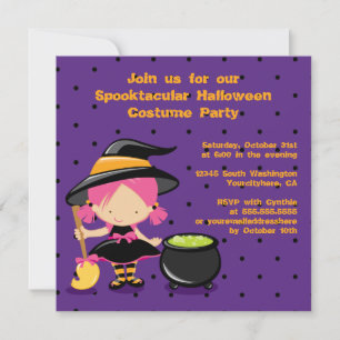 Niedliche Halloween-Party Einladung