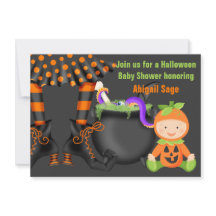 Niedliche Halloween Pumpkin Baby Dusche Neutral