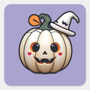 Niedliche Halloween Pumpkin Sticker - Kawaii Style