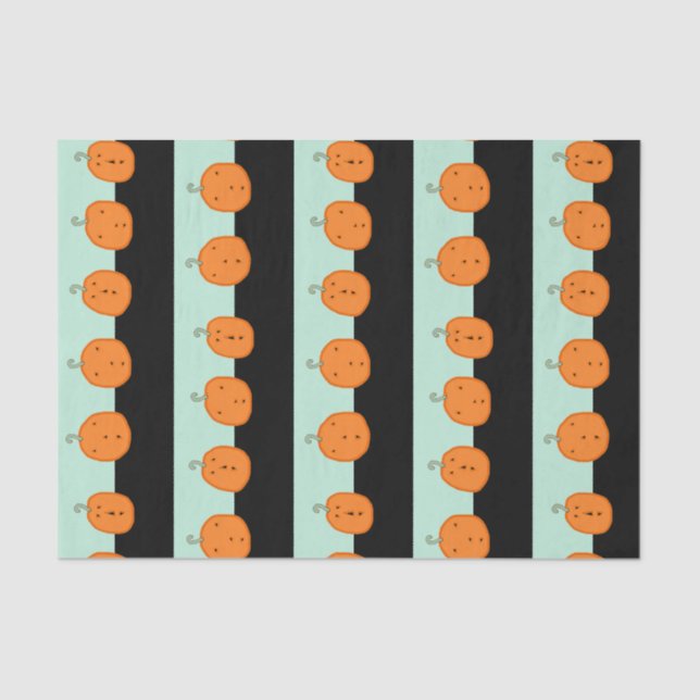 Niedliche Halloween Pumpkins Seidenpapier (Vorderseite)