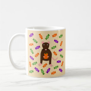 Niedliche Halloween-Rat und Pumpkin Kaffeetasse