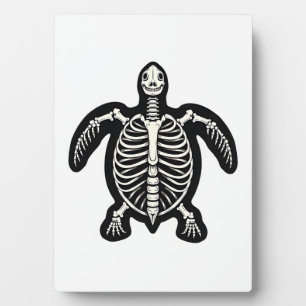 Niedliche Halloween Schildkrötenkelett Tortoise Fo Fotoplatte