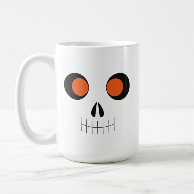 Niedliche Halloween Skeleton-Kaffee-Tasse Kaffeetasse (Links)