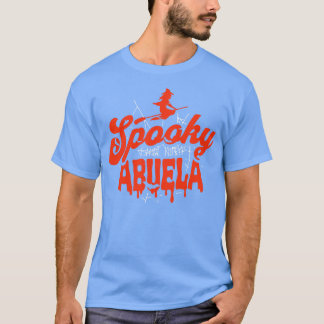 Niedliche Halloween Spooky Abuela Orange und Black T-Shirt