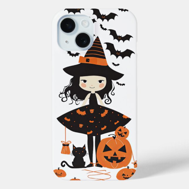 Niedliche Halloween Spooky Hexenkatze Katzenjacke  Case-Mate iPhone Hülle (Rückseite)