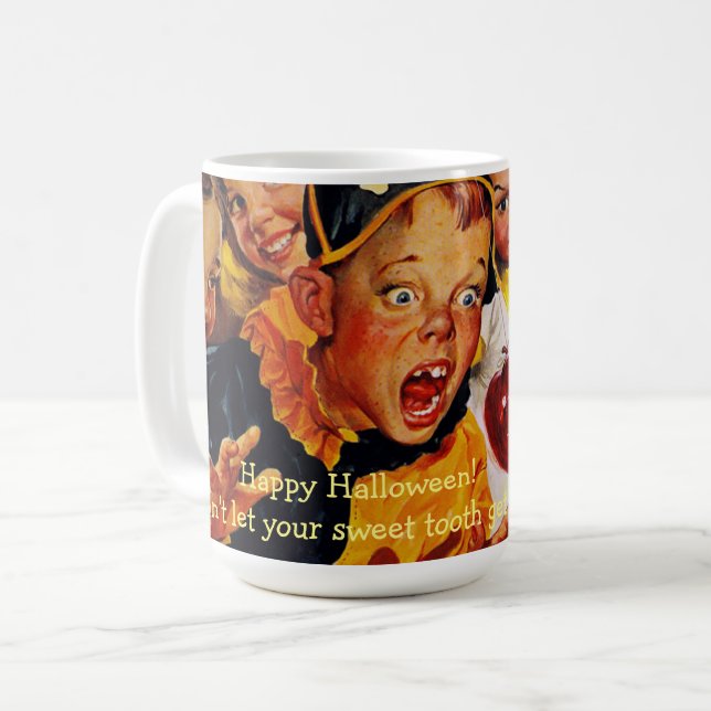 Niedliche Halloween Sweet Tooth Tasse (Vorderseite Links)