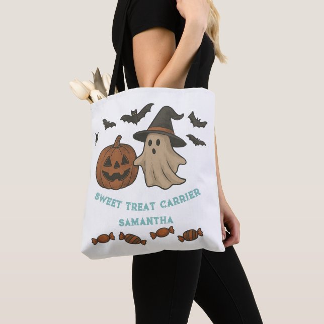 Niedliche Halloween-Tasche - Gespenster, Fledermäu (Von Nahem)