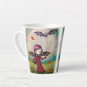 Niedliche Halloween-Vampire und Flying Cat Milchtasse
