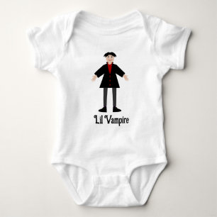 Niedliche Halloween-Vampirmeldung Baby Strampler