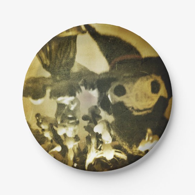 Niedliche Halloween-Voodoo-Puppen-Typ-Teller Pappteller (Vorderseite)