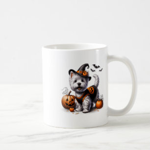 Niedliche Halloween Westie T-Shirt West Highland T Kaffeetasse