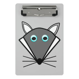 Niedliche Halloween Wolf Mini-Zwischenablage Mini Klemmbrett