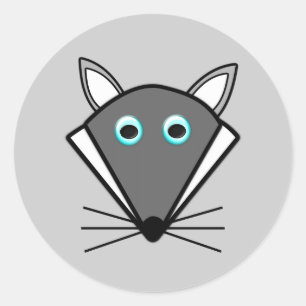 Niedliche Halloween Wolf Stickers