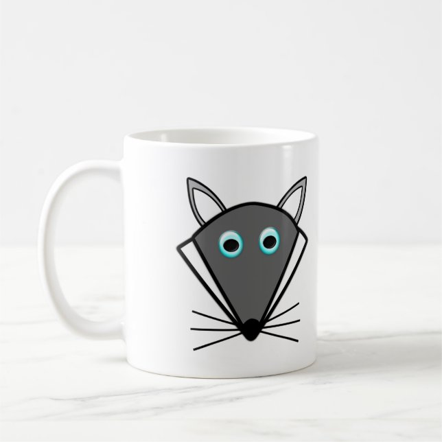 Niedliche Halloween-Wolf-Tasse Kaffeetasse (Links)