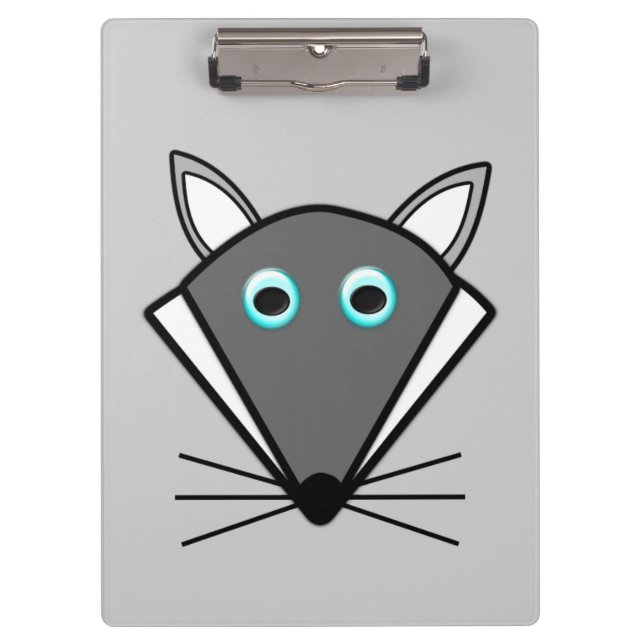 Niedliche Halloween-Wolf-Zwischenablage Klemmbrett (Vorderseite)