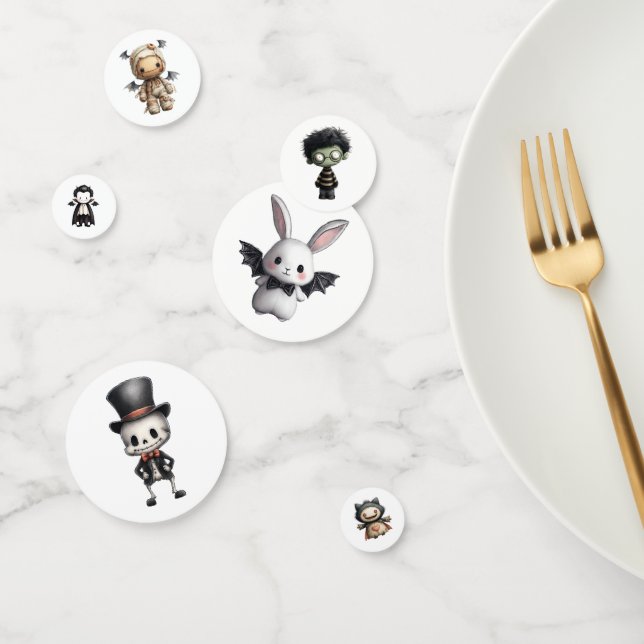 Niedliche Halloween-Zeichen Konfetti (Gruppe)