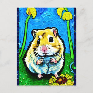 Niedliche Hamster-Postkarte Postkarte