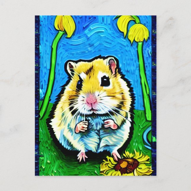 Niedliche Hamster-Postkarte Postkarte (Vorderseite)