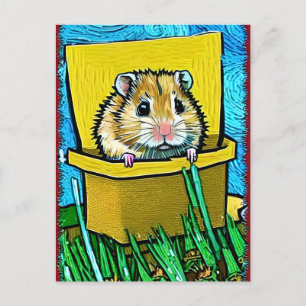 Niedliche Hamster-Postkarte Postkarte