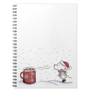 Niedliche Hand gezeichneter Mäuseentwurf für Notizblock