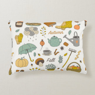 niedliche Hand gezogen Vintage Fall Set  Dekokissen