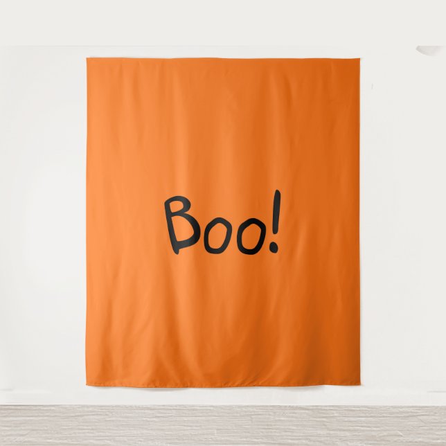 Niedliche handgeschriebene Typografie Halloween Wandteppich (Vorderseite)