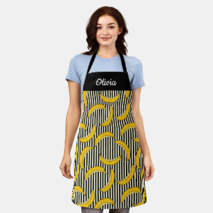 Niedliche handgezogene Banane, Schürze von benutze