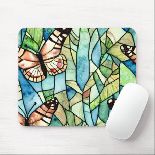 Niedliche Handskizze Waldgrün Muster Hübsch Mousepad