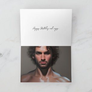 Niedliche Handsome Man Birthday Card Karte
