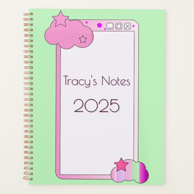 Niedliche Handy-Schule oder Arbeit Planer (Vorderseite)