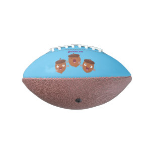 Niedliche Happy Acorns singen Cartoon für Kinder Football