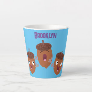Niedliche Happy Acorns singen Cartoon für Kinder Milchtasse