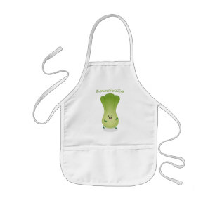 Niedliche Happy Bok Chok Cartoon Illustration Kinderschürze