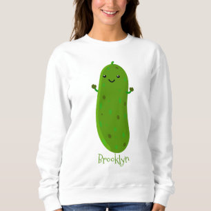 Niedliche Happy Cartoon Illustration Sweatshirt