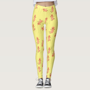 Niedliche Happy Jumping Erdnüsse Cartoon Illustrat Leggings