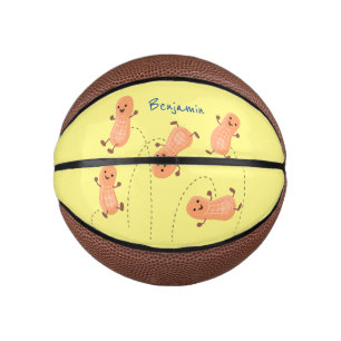 Niedliche Happy Jumping Erdnüsse Cartoon Illustrat Mini Basketball