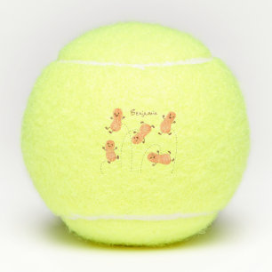 Niedliche Happy Jumping Erdnüsse Cartoon Illustrat Tennisbälle