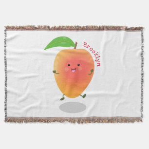 Niedliche Happy Mango Cartoon Illustration Decke