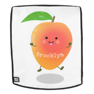Niedliche Happy Mango Cartoon Illustration Rucksack