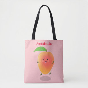 Niedliche Happy Mango Gelb Cartoon Illustration