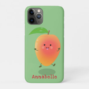 Niedliche Happy Mango Gelb Cartoon Illustration Case-Mate iPhone Hülle